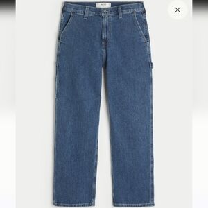 Hollister Medium Wash Baggy Painter Jeans 28Wx30L mb3